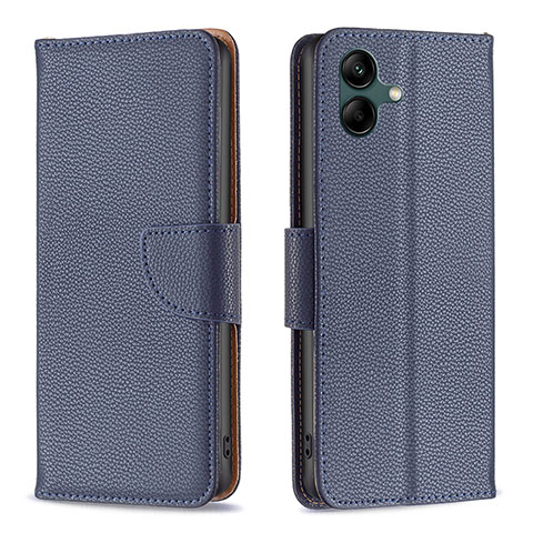 Coque Portefeuille Livre Cuir Etui Clapet B06F pour Samsung Galaxy M04 Bleu