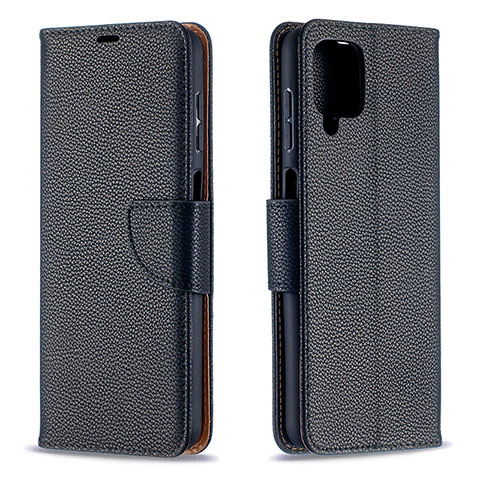 Coque Portefeuille Livre Cuir Etui Clapet B06F pour Samsung Galaxy M12 Noir