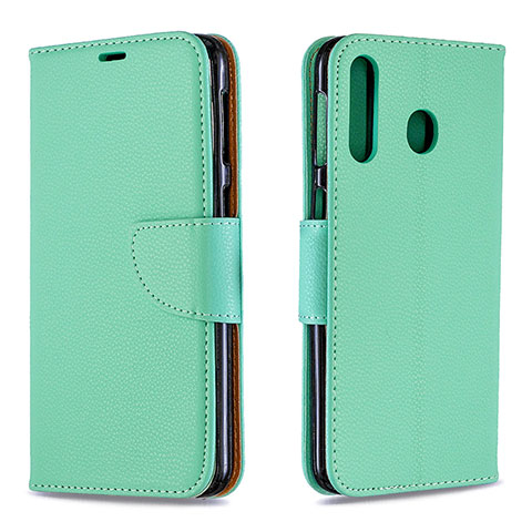 Coque Portefeuille Livre Cuir Etui Clapet B06F pour Samsung Galaxy M30 Vert