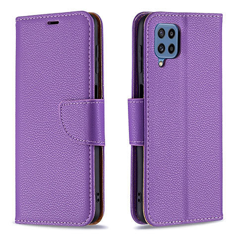 Coque Portefeuille Livre Cuir Etui Clapet B06F pour Samsung Galaxy M32 4G Violet