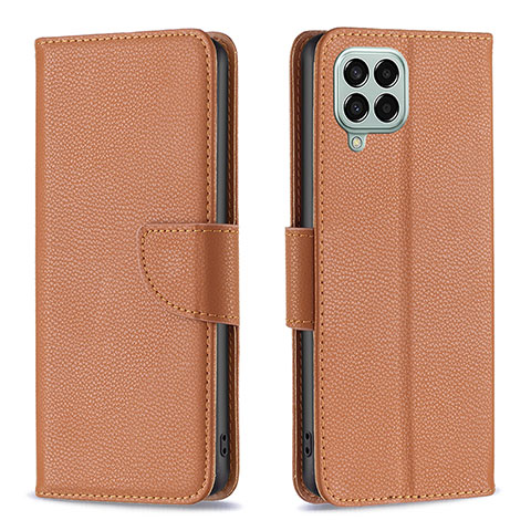 Coque Portefeuille Livre Cuir Etui Clapet B06F pour Samsung Galaxy M33 5G Marron