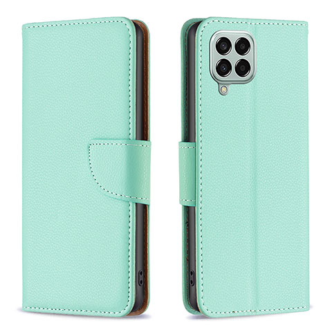 Coque Portefeuille Livre Cuir Etui Clapet B06F pour Samsung Galaxy M33 5G Vert