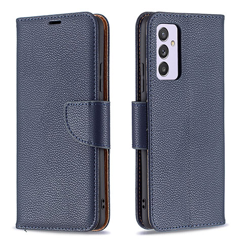 Coque Portefeuille Livre Cuir Etui Clapet B06F pour Samsung Galaxy M34 5G Bleu