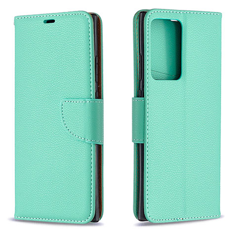 Coque Portefeuille Livre Cuir Etui Clapet B06F pour Samsung Galaxy Note 20 Ultra 5G Vert