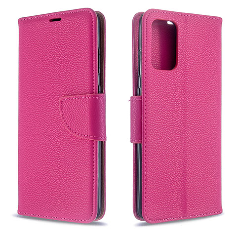 Coque Portefeuille Livre Cuir Etui Clapet B06F pour Samsung Galaxy S20 5G Rose Rouge