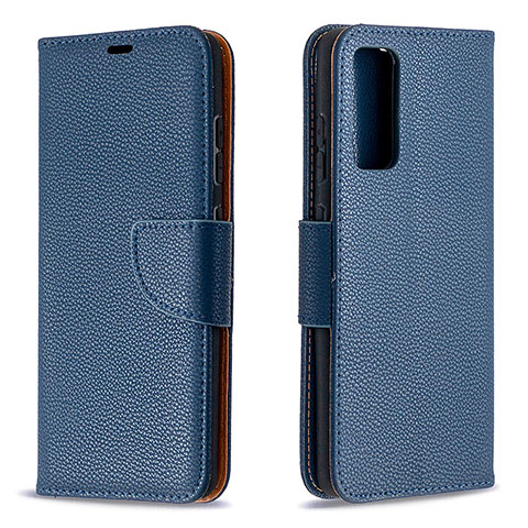 Coque Portefeuille Livre Cuir Etui Clapet B06F pour Samsung Galaxy S20 FE 5G Bleu