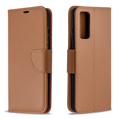 Coque Portefeuille Livre Cuir Etui Clapet B06F pour Samsung Galaxy S20 FE 5G Marron