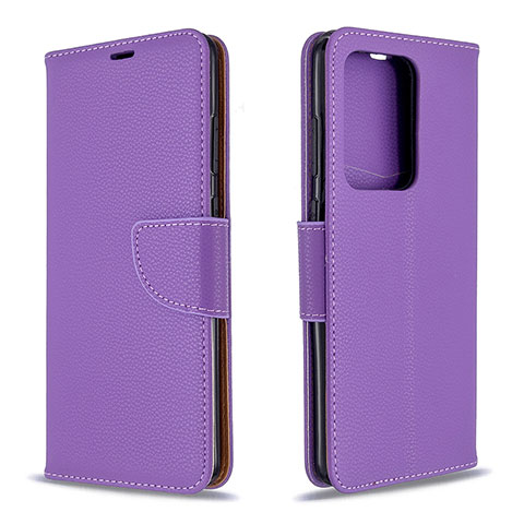 Coque Portefeuille Livre Cuir Etui Clapet B06F pour Samsung Galaxy S20 Plus Violet