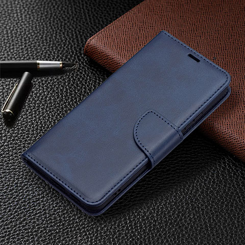 Coque Portefeuille Livre Cuir Etui Clapet B06F pour Samsung Galaxy S21 5G Bleu