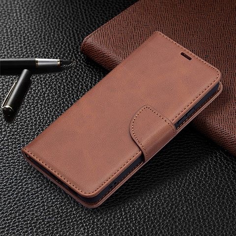 Coque Portefeuille Livre Cuir Etui Clapet B06F pour Samsung Galaxy S21 Plus 5G Marron