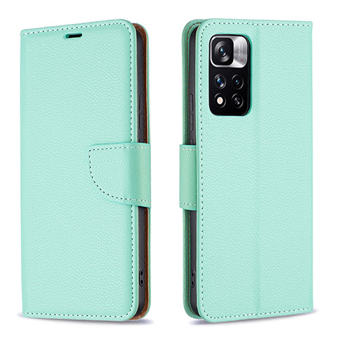 Coque Portefeuille Livre Cuir Etui Clapet B06F pour Xiaomi Mi 11i 5G (2022) Vert