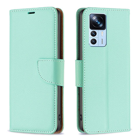 Coque Portefeuille Livre Cuir Etui Clapet B06F pour Xiaomi Mi 12T Pro 5G Vert