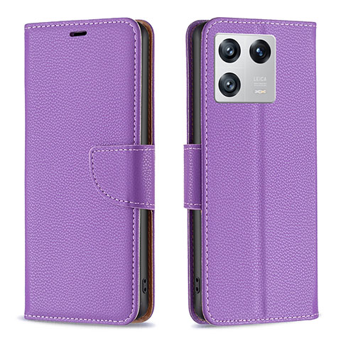 Coque Portefeuille Livre Cuir Etui Clapet B06F pour Xiaomi Mi 13 5G Violet