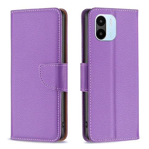 Coque Portefeuille Livre Cuir Etui Clapet B06F pour Xiaomi Poco C51 Violet