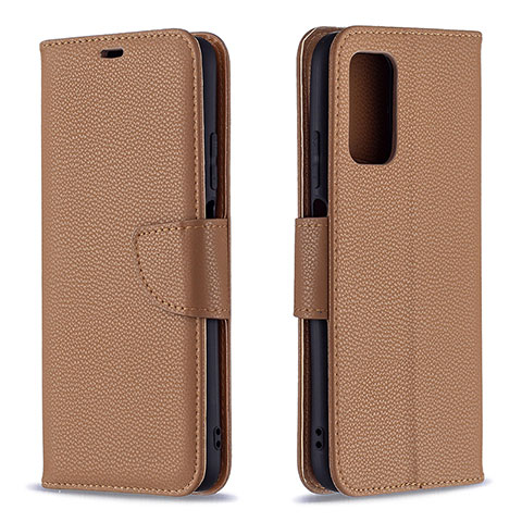 Coque Portefeuille Livre Cuir Etui Clapet B06F pour Xiaomi Poco M3 Marron