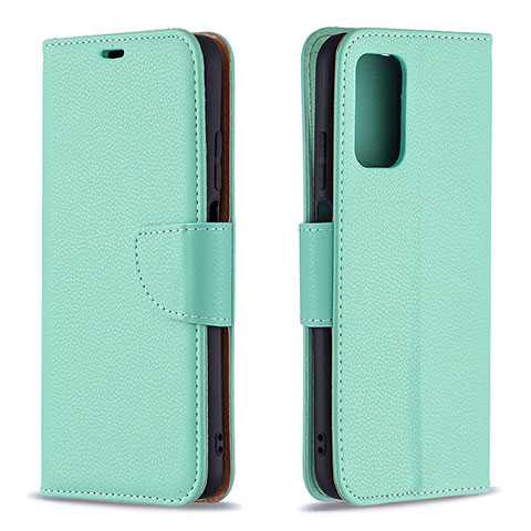 Coque Portefeuille Livre Cuir Etui Clapet B06F pour Xiaomi Poco M3 Vert