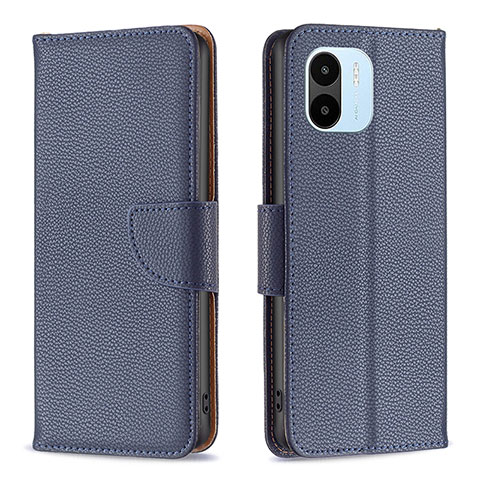 Coque Portefeuille Livre Cuir Etui Clapet B06F pour Xiaomi Redmi A1 Bleu