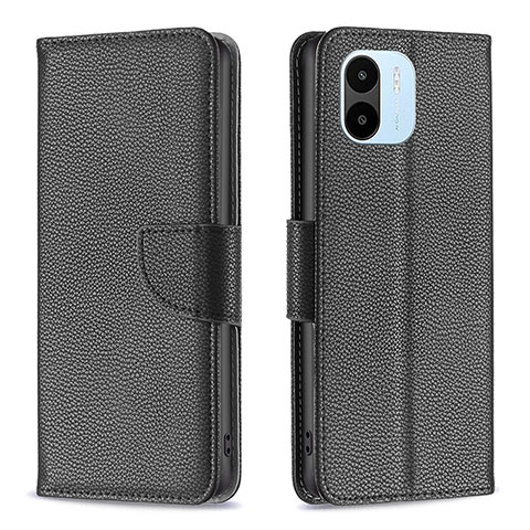 Coque Portefeuille Livre Cuir Etui Clapet B06F pour Xiaomi Redmi A2 Noir