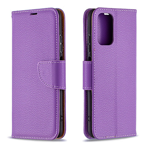 Coque Portefeuille Livre Cuir Etui Clapet B06F pour Xiaomi Redmi Note 10 4G Violet