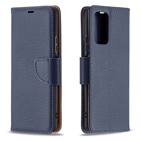 Coque Portefeuille Livre Cuir Etui Clapet B06F pour Xiaomi Redmi Note 10 Pro Max Bleu