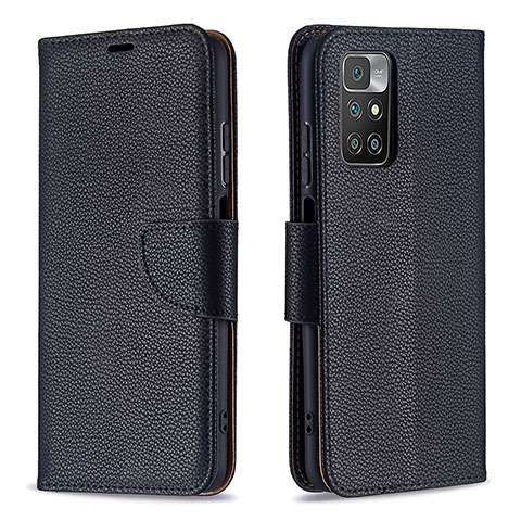 Coque Portefeuille Livre Cuir Etui Clapet B06F pour Xiaomi Redmi Note 11 4G (2021) Noir