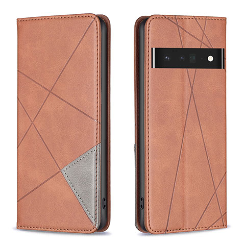 Coque Portefeuille Livre Cuir Etui Clapet B07F pour Google Pixel 7 Pro 5G Marron