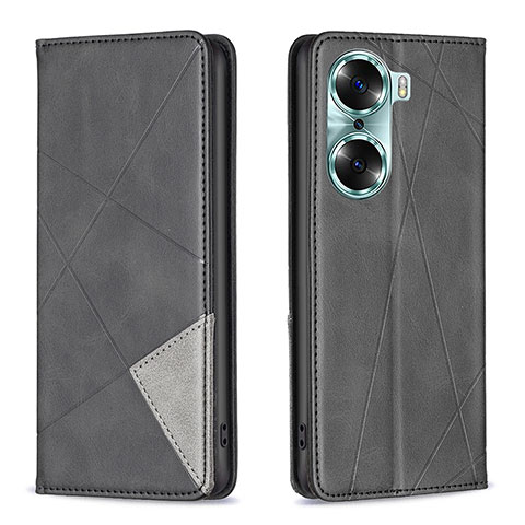 Coque Portefeuille Livre Cuir Etui Clapet B07F pour Huawei Honor 60 5G Noir