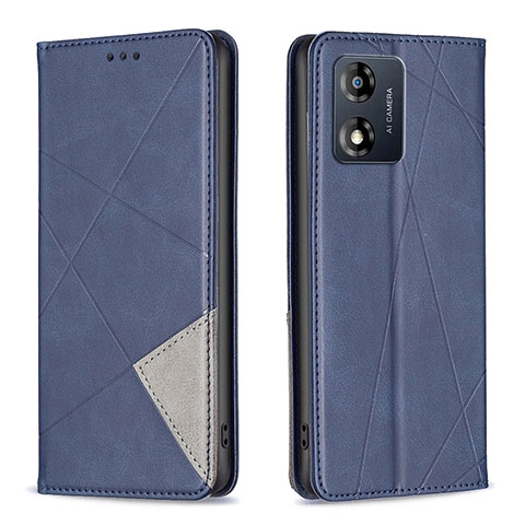 Coque Portefeuille Livre Cuir Etui Clapet B07F pour Motorola Moto E13 Bleu