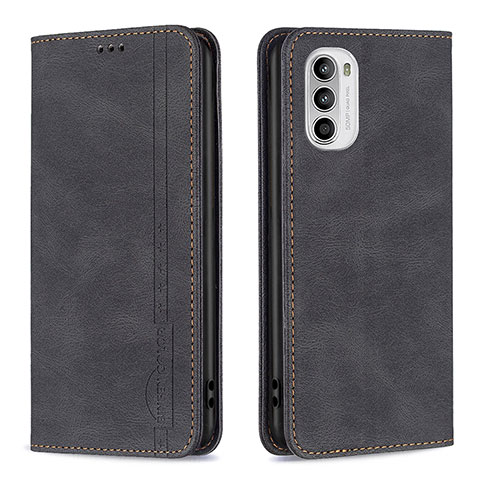 Coque Portefeuille Livre Cuir Etui Clapet B07F pour Motorola Moto Edge (2022) 5G Noir