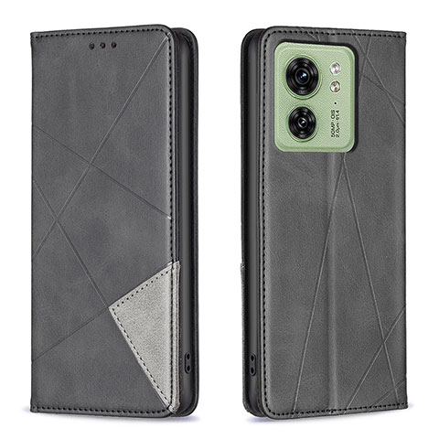 Coque Portefeuille Livre Cuir Etui Clapet B07F pour Motorola Moto Edge (2023) 5G Noir