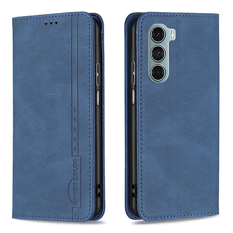 Coque Portefeuille Livre Cuir Etui Clapet B07F pour Motorola Moto Edge S30 5G Bleu