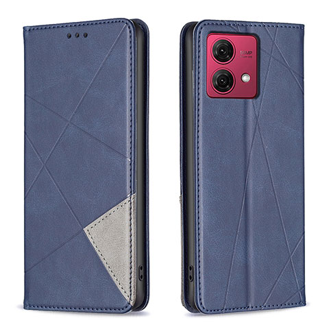 Coque Portefeuille Livre Cuir Etui Clapet B07F pour Motorola Moto G84 5G Bleu