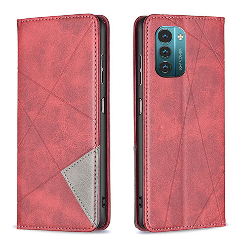 Coque Portefeuille Livre Cuir Etui Clapet B07F pour Nokia G11 Rouge