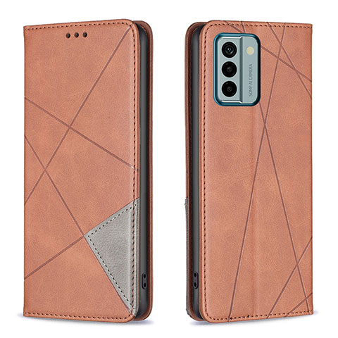 Coque Portefeuille Livre Cuir Etui Clapet B07F pour Nokia G22 Marron