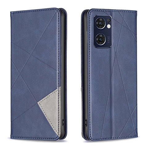 Coque Portefeuille Livre Cuir Etui Clapet B07F pour OnePlus Nord CE 2 5G Bleu