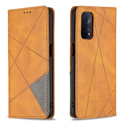 Coque Portefeuille Livre Cuir Etui Clapet B07F pour OnePlus Nord N200 5G Brun Clair