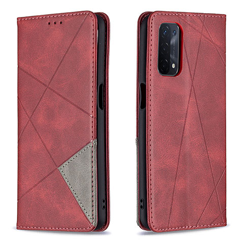 Coque Portefeuille Livre Cuir Etui Clapet B07F pour OnePlus Nord N200 5G Rouge