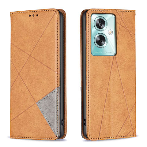 Coque Portefeuille Livre Cuir Etui Clapet B07F pour Oppo A2 5G Brun Clair