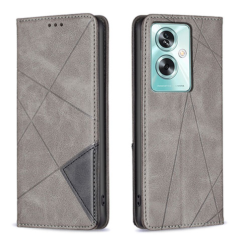 Coque Portefeuille Livre Cuir Etui Clapet B07F pour Oppo A2 5G Gris