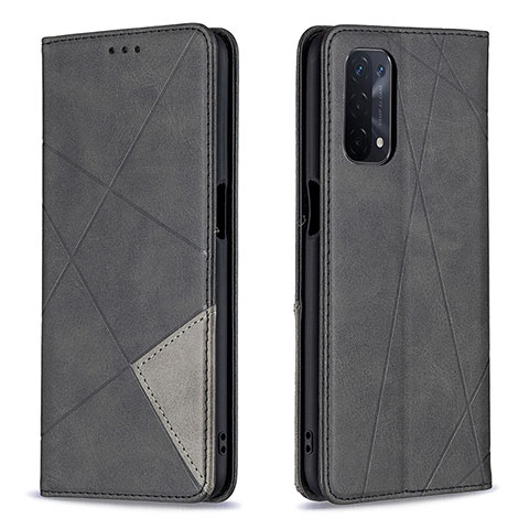 Coque Portefeuille Livre Cuir Etui Clapet B07F pour Oppo A54 5G Noir