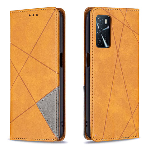 Coque Portefeuille Livre Cuir Etui Clapet B07F pour Oppo A54s Brun Clair