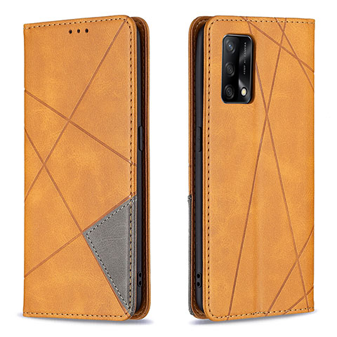 Coque Portefeuille Livre Cuir Etui Clapet B07F pour Oppo A74 4G Brun Clair