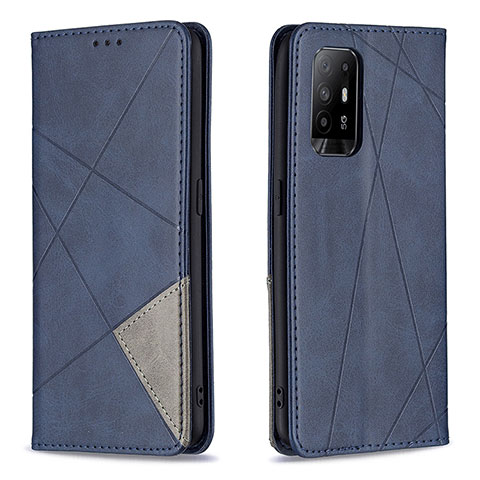 Coque Portefeuille Livre Cuir Etui Clapet B07F pour Oppo A94 5G Bleu