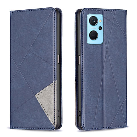 Coque Portefeuille Livre Cuir Etui Clapet B07F pour Oppo A96 4G Bleu