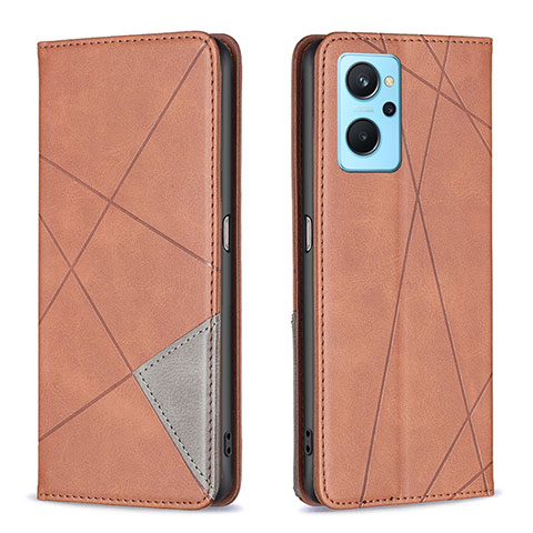 Coque Portefeuille Livre Cuir Etui Clapet B07F pour Oppo A96 4G Marron