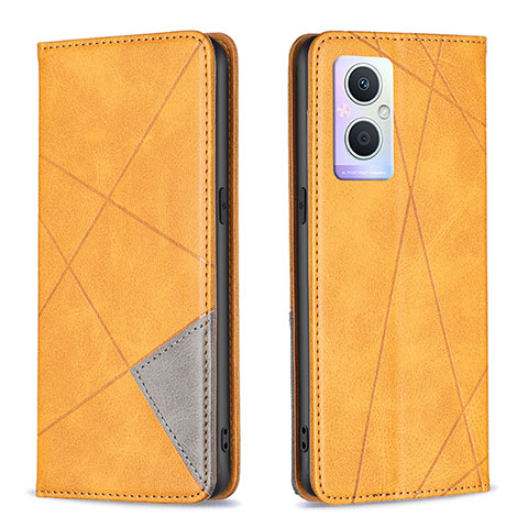 Coque Portefeuille Livre Cuir Etui Clapet B07F pour Oppo A96 5G Brun Clair