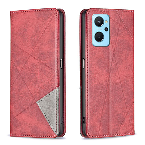 Coque Portefeuille Livre Cuir Etui Clapet B07F pour Oppo K10 4G Rouge