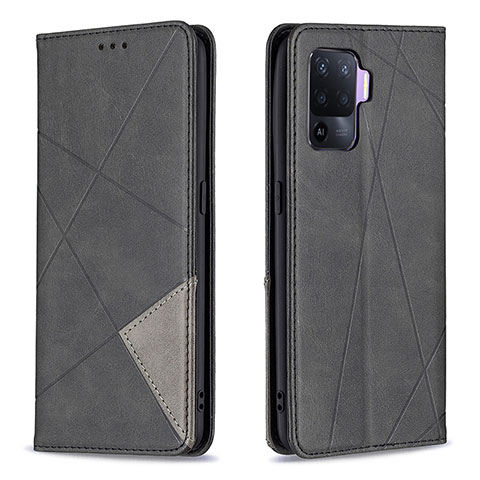 Coque Portefeuille Livre Cuir Etui Clapet B07F pour Oppo Reno5 Lite Noir