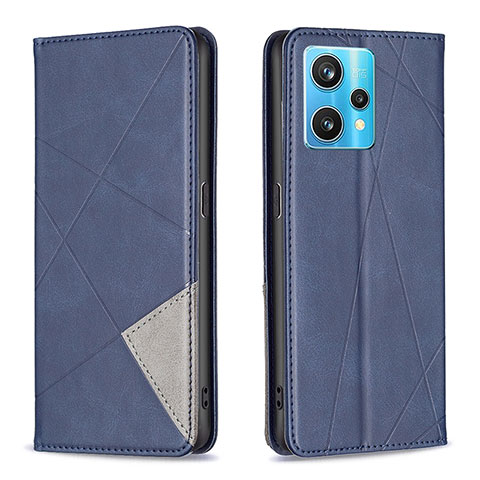 Coque Portefeuille Livre Cuir Etui Clapet B07F pour Realme 9 4G Bleu