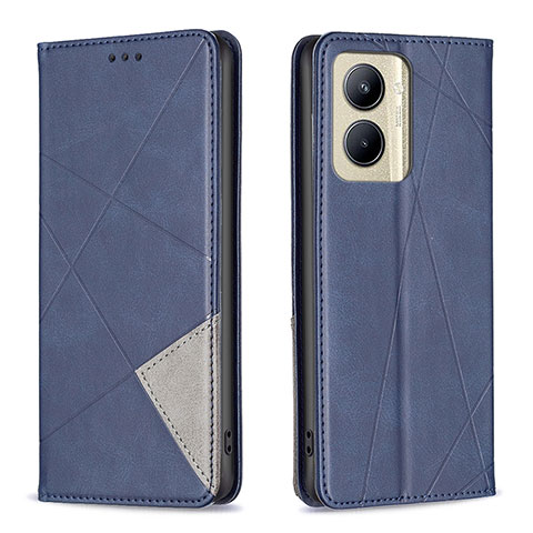 Coque Portefeuille Livre Cuir Etui Clapet B07F pour Realme C33 (2023) Bleu